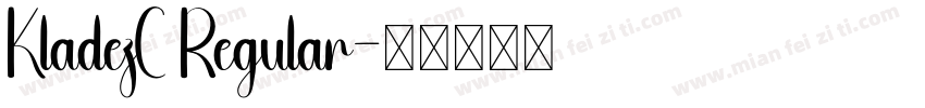 KladezC Regular字体转换